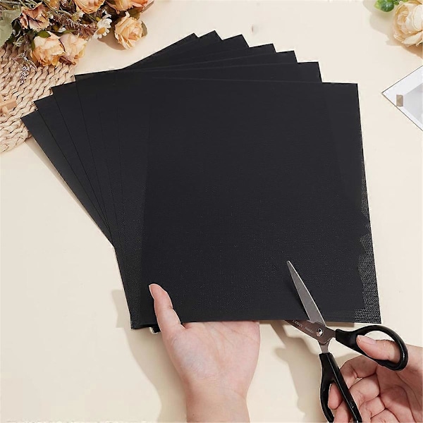 10 stk. Fursuit Øjennet, 30x22 cm Sort Kostume Øjennet, 0,5 mm PVC Støvnet Plastiknet Ark til Furries Cosplay B