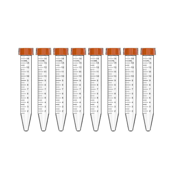 Konisk Sentrifugerør - 15ml Sentrifugerør, 25 stk Sterile Rør med Lekkasjetette Skrulokk, C