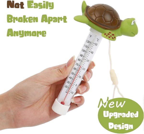 Flytende Bassengtermometer, Damtermometer med Snor, Babybassengtermometer