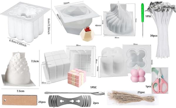 Lysformer for DIY Aromaterapilys - Silikonsett