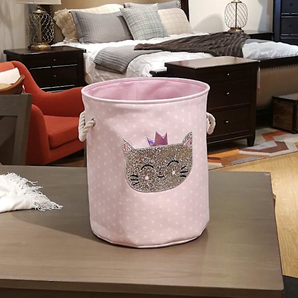 Smutsig Tvätthållare Rosa Svan Organiseringskorg Dragkedja Förvaringskorgar För Leksaker Böcker D35xh40cm