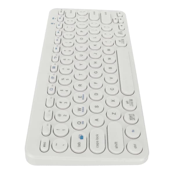 78 Tangenters Trådlöst Tangentbord Bluetooth 5.0 Programmerbart Ergonomiskt Laptop Tangentbord för Windows för IOS för Android Vit YEMMA