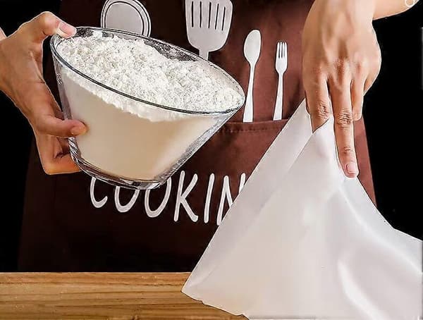 Stor Silikone Æltningspose, Genanvendelig Fødevaregodkendt Silikonepose, Multifunktionel Dejmixer til Brød, Pizza, Melblandingspose, Opbevaringspose, Af Mu