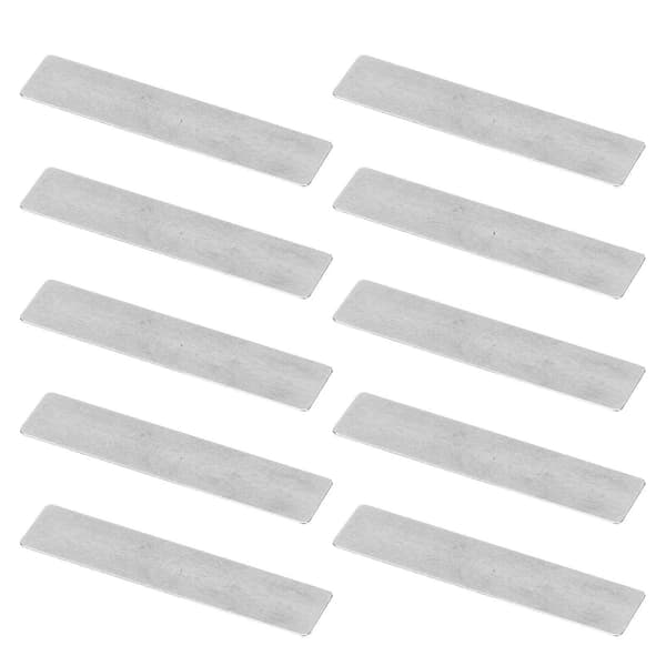 10 stk Luftkompressorventilplate Støpejern Rektangulær Pumpetillbehør for 51 mm Sylinder