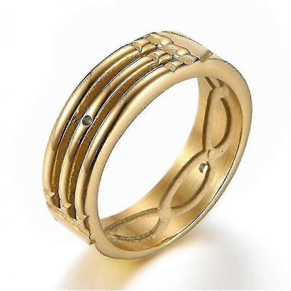 Unisex Atlantisringar i rostfritt stål Silverguld Färger För Kvinnor Och Män LWC