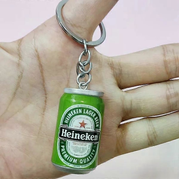 Mini olutpullo avaimenperä laukku riipus tölkitetty viinipullo cola sprite pullo