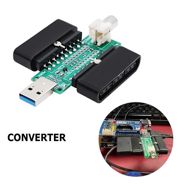 For SNAC PSX Controller Konverter Adapter med USB 3.0 Kabel til MiSTer FPGA Analog Digital IO Board