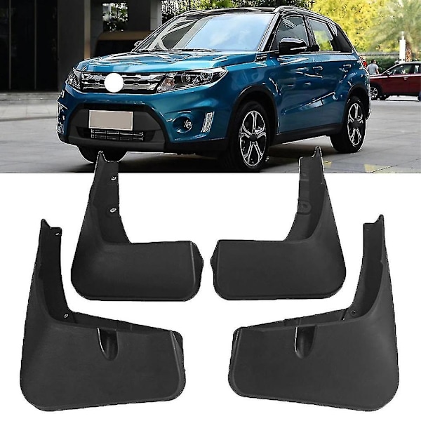 Front Bak For Suzuki Vitara Edcudo 2016 - 2019 Mud Flaps Mudflaps Sprutbeskyttere Mudguards 2017 2018 2019-m.3975