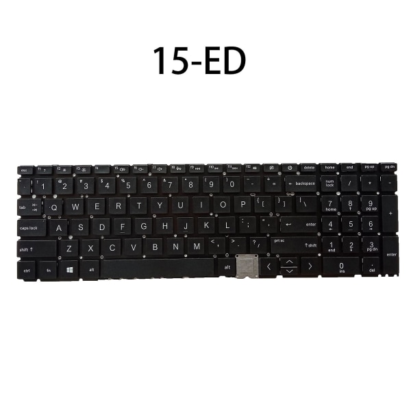 For Hp For Envy 15-ed 15-ed0000 15m-ed0000 engelsk bærbar tastatur, US Layout