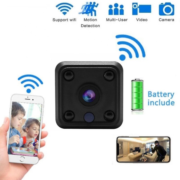 X6 Wifi Mini Ip Kamera Utendørs Nattversjon Mikrokamera Videokamera Stemmevideoopptaker