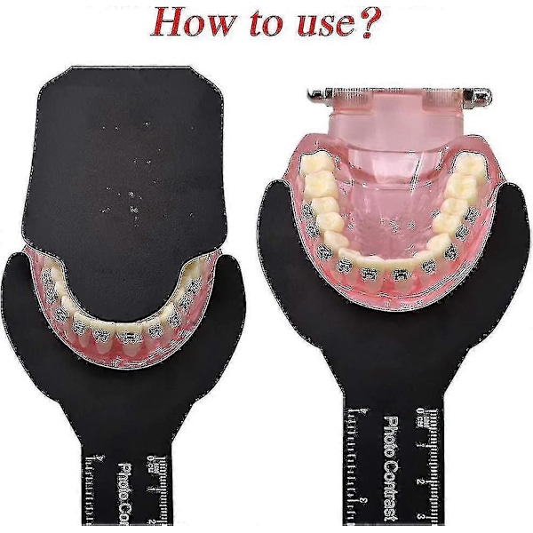 Dental Fotografi Kontrast, Svart Bakgrunnsplate Dental Foto Kontrast Kit, For Palatal Foto Kontrast (6 stk, Svart)