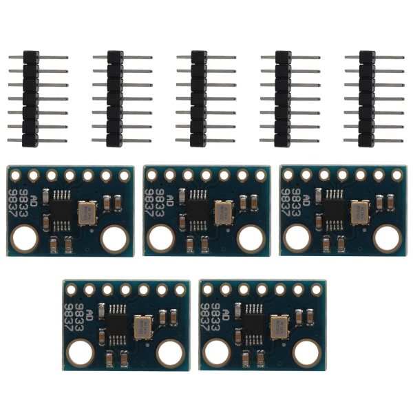 5st AD9833 programmerbara mikroprocessorer seriellt gränssnitt Sine Square Wave DDS, signalgenerator Mo