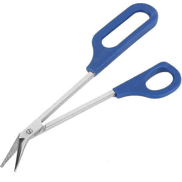 Long-handled Toenail Scissors For Thick Toenails, Easy-to-reach Handle, Unique Design, Ergonomic Stainless Steel Cuticle Scissors (blue) (1pcs)