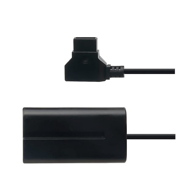 Coiled D-Tap till L-Series F550 Battery Dummy Kabel för Sony Feelworld/Atomos Shinobi Small hd/Andycine Camera Monitor