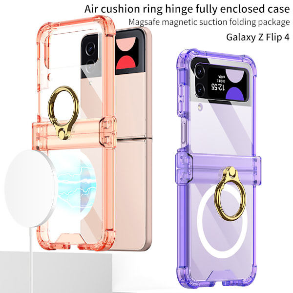 Passer til Samsung z flip6 armbånd mobiltelefon cover ultratyndt Amazon nyt foldeskærm hårdt cover mode anti-fald cover black