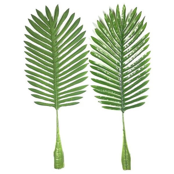 5 Pack palmeblade Falske kunstige planteblade, grøn 22 tommer