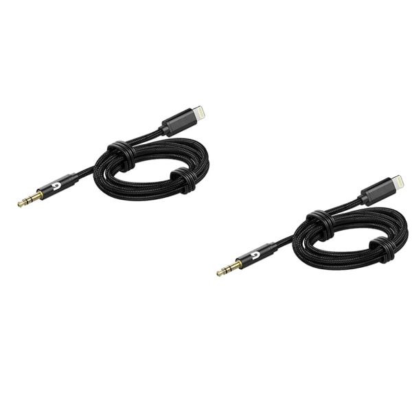 2x Bil Aux-kabel för ljudkabel Aux-kabel till 3,5 mm Premium Audio för Pro-8 Plus bilstereoapparater