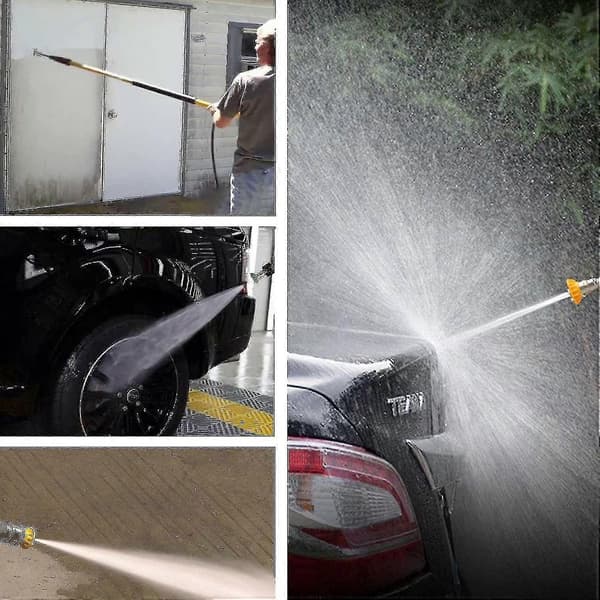 2024 Ny Högtryckstvättadapter, till 6,35 mm Snabbkoppling För Karcher K2-k7, med 5 Högtryckstvättmunstycken
