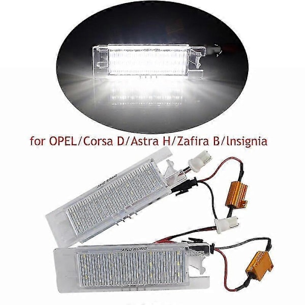 Et par bil bakre LED skiltlys for OPEL/Corsa D/Astra H/Zafira B/lnsignia 13252440/13139990 Biltilbehør