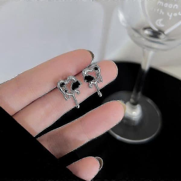 Mørke Kærligheds Øreringe, High Design Niche Øreringe, Kold Vinds Mode Temperament Øreringe Banmo