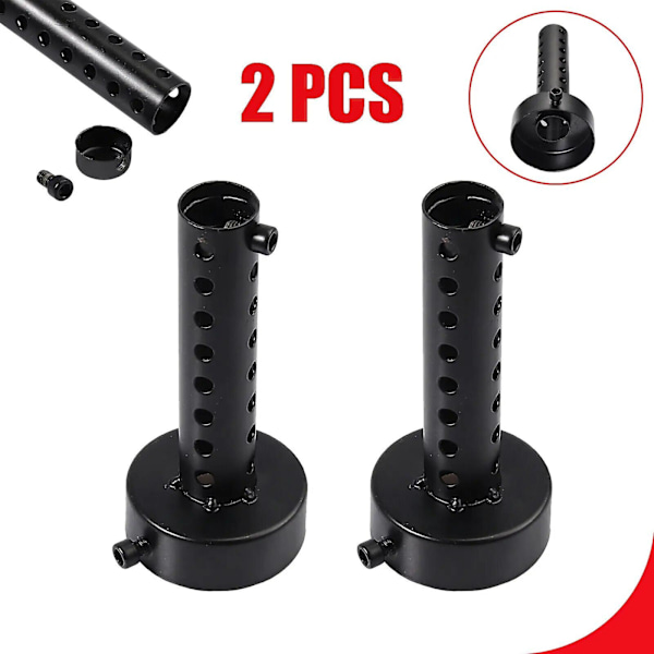 2 st 60 mm DB Killer Universal Motorcykel Avgassystem Dämpare Insats Baffel Motocross DB Killer Ljuddämpare Baffel Rostfritt Stål