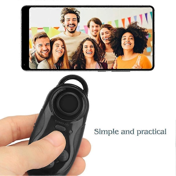 Trådløs VR Fjernbetjening Selfie Udløser Bluetooth-kompatibel Gamepad til iOS Android