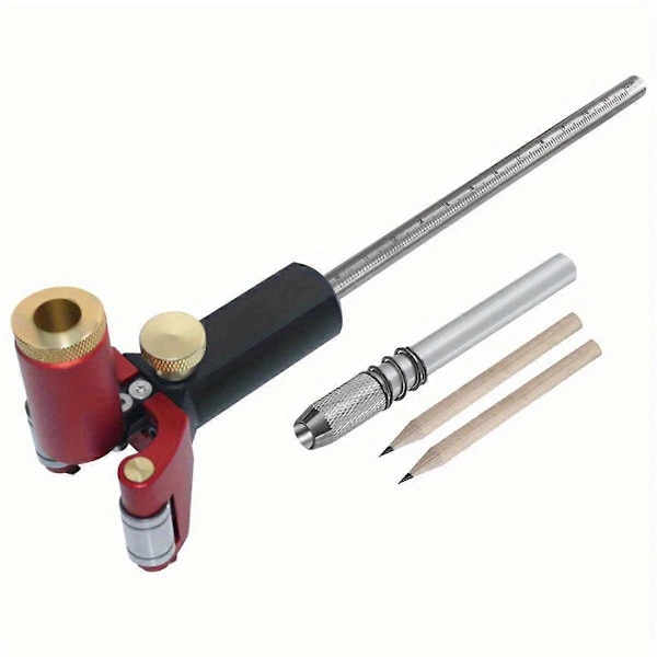 Multifunktionelle Hjulmarkeringsværktøjer Præcisionsmarkering Lineær Bue Dobbeltformål Scriber Solid Metal Bar Scribe Værktøj