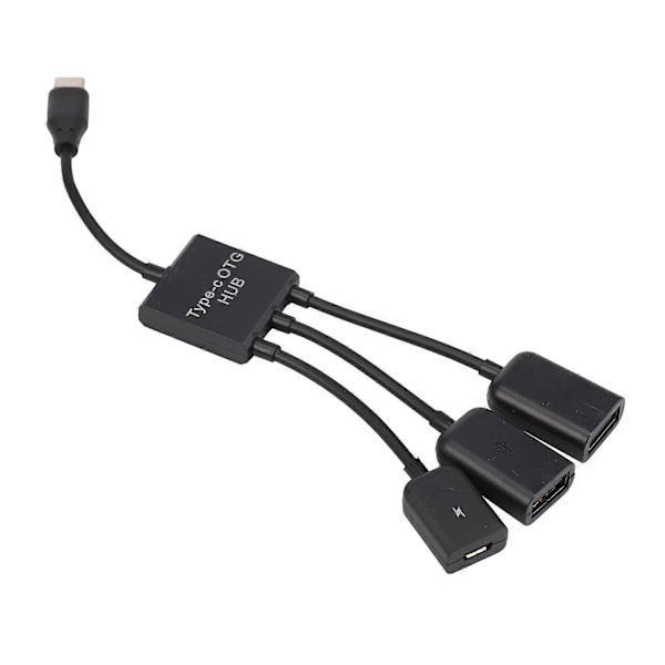 USB 3.1 Type C uros - 2 Dual USB A 2.0 naaras + -USB naaras 3 in 1 OTG HUB