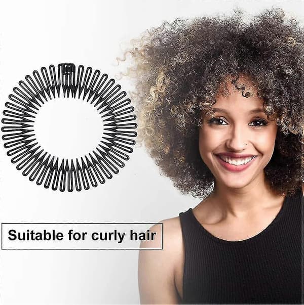 Full Circle Comb, plastisk sirkelkam, full sirkel stretch-kam, elastisk hårkam, elastisk hår, fleksibel plastisk sirkelkam, fleksibel sirkel
