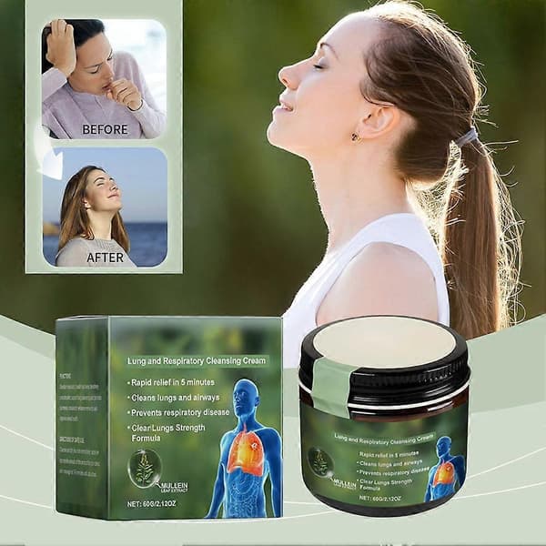 Mullein Clear Lung Repair Cream Lunge- og åndedrætsrensende creme