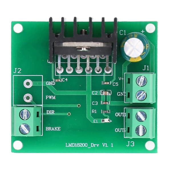 DC Motor Drivmodul PWM Hastighedsregulering Motor Driver Controller Board LMD18200T 4.5?5.5V