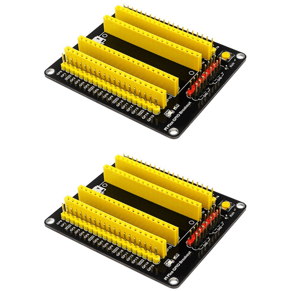 2x til Pico Gpio Breakout Extender gør-det-selv-udvidelseskort Ikke nødvendigt at lodde eksterne sensormoduler