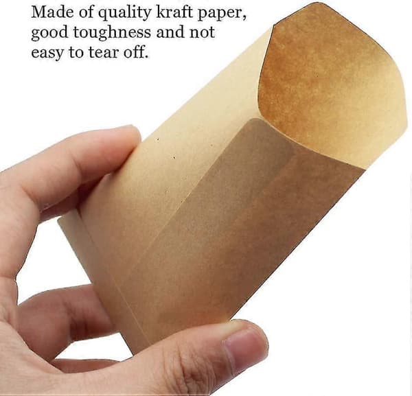 120 stycken små kraftpapperspåsar 6x10cm minipapperspåsar