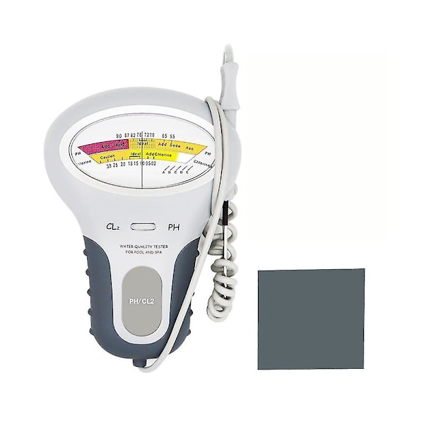 2-i-1 vandkvalitetstestenhed Pc-102 pH-tester til swimmingpool spa vand klortester Cl2 måling