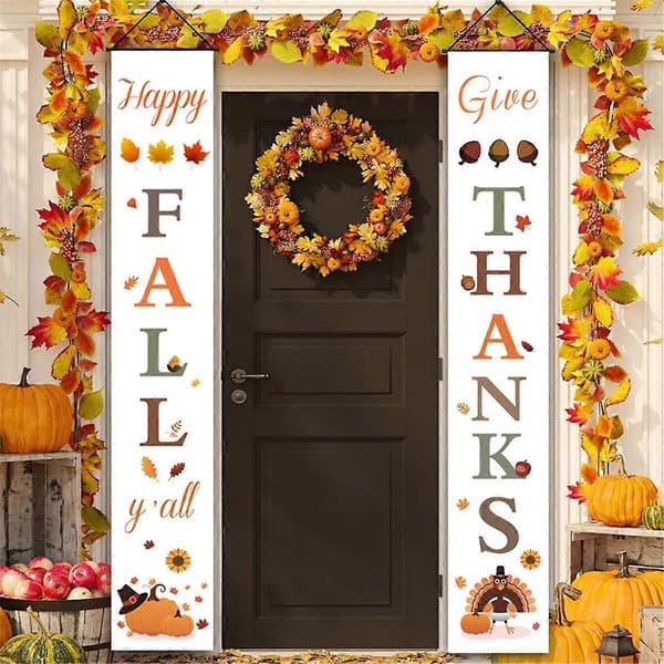 Verandabanner Høst Thanksgiving Dekor B