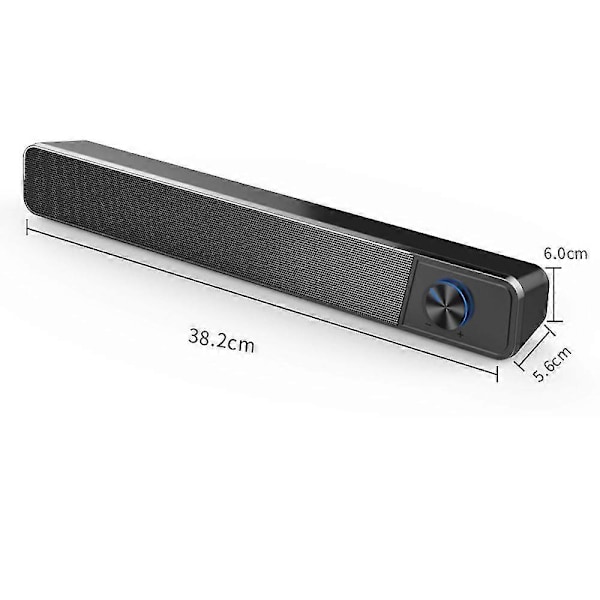 Datamaskinhøyttalere, kablet datamaskinlydplanke, stereo USB-drevet mini lydplanke høyttalere for PC-nettbrett
