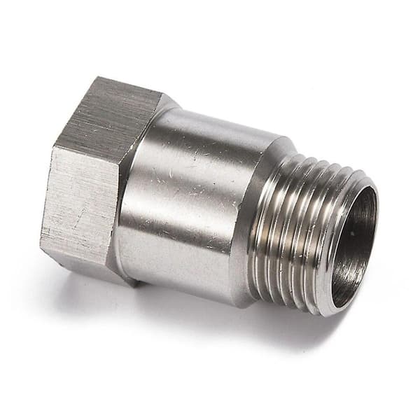 O2 iltsensor Test Rørforlænger Adapter Spacer Stål og Forkromet M18 X 15 Bung Spacer til Bildel Tilbehør