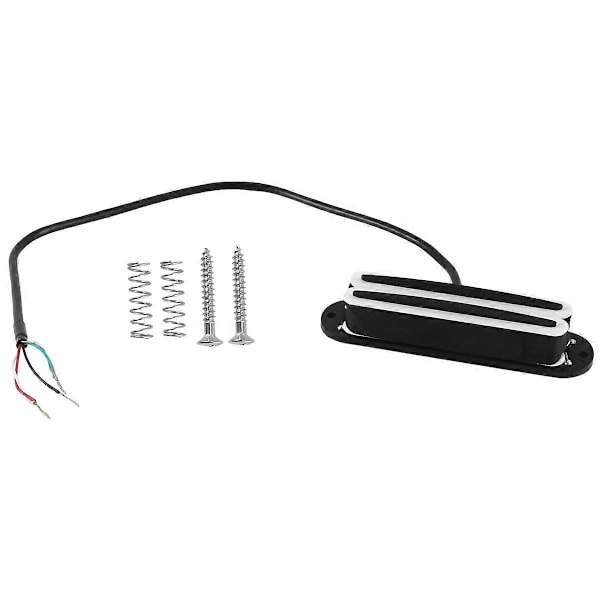 Hot Rail Pickups Double Track 11K Alnico5 Gitarrpickup Passar Strat Tele Elektrisk Gitarr, Vit