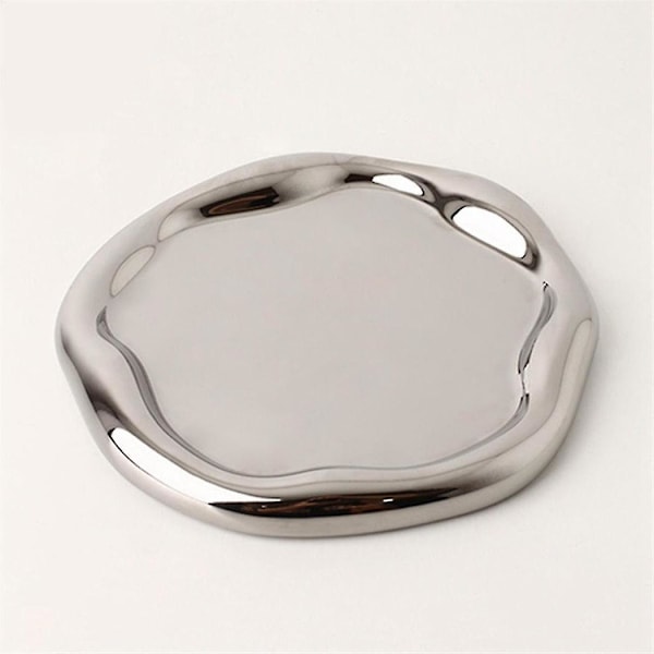 Brett Smykkelagringsbrett Lett Luksus Keramisk Oppbevaringsdisplaybrett Snacksbrett Moderne Dekorative Ornamenter, rektangulær