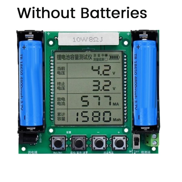 Real Capacity Tester 18650 Lithium Battery Ah Load Tester Module Digital High Precision Multi-funktion