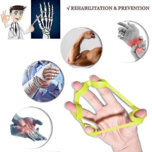 6 st Handgreppsförstärkare Fingerövningsgreppstyrka Tränare