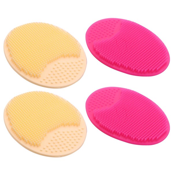 4stk Spa Silikon Beauty Wash Pad Hud Scrub Cleaning Pad Vask ansikts ansikts eksfolierende børste renser