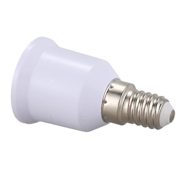 15 stk E14, E27 Adapter Base Skrue LED Pære Pærefat Konverter, Hvid