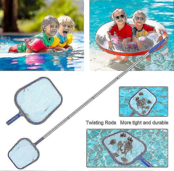 Overfladenet til swimmingpool, skimmernet til blade, pool skimmernet med