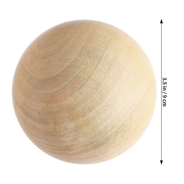 9CM Solid Treball Rund Ball Håndlagde DIY Tilbehør Malt Ball