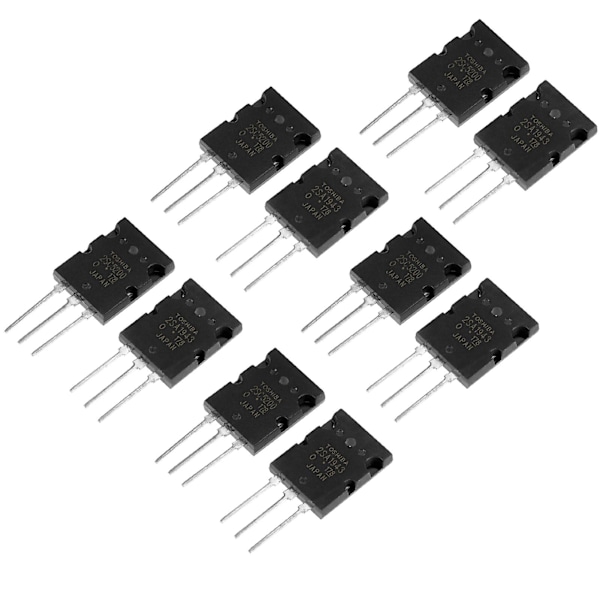 Højeffekt Matched o Transistor - 5 Par Sorte 2SA1943 2SC5200