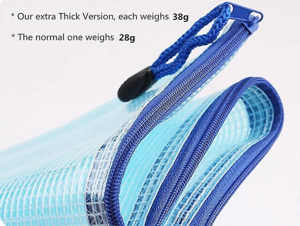 A4 Dokumentmappe Fil Lynlåsposer Plastikmapper Ekstra Tyk 5 stk (a4 Lynlåspose)