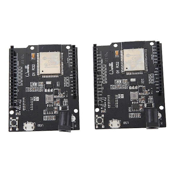 2 stk. WiFi Bluetooth Udviklingskort Modul til ESP32 4MB Flash til D1 R32 CH340G Udviklingskort Modul