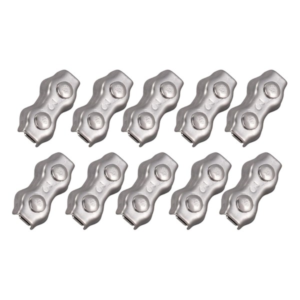 10 stk. 3mm Duplex Clips Rustfrit Stål Tråd Kabeltov Greb Klemmer Caliper