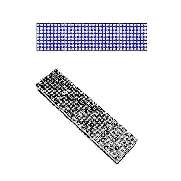 32X8 Punktmatris LED Display Modul 4 i 1 Gemensam Katod MCU Kontroll med 5Pin Kabel för (Multifärgad)